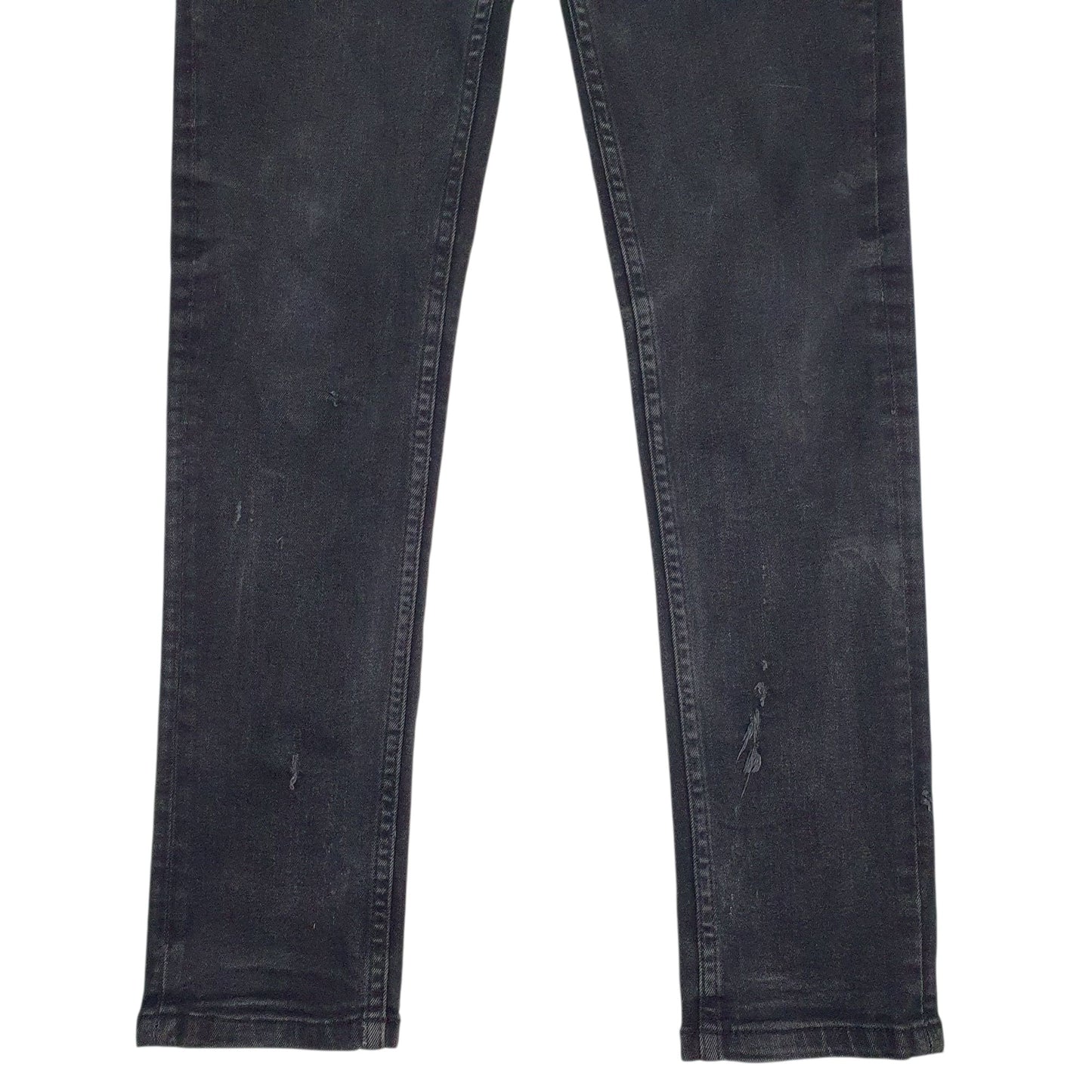 Mens Black Fire Trap Distressed  Jeans