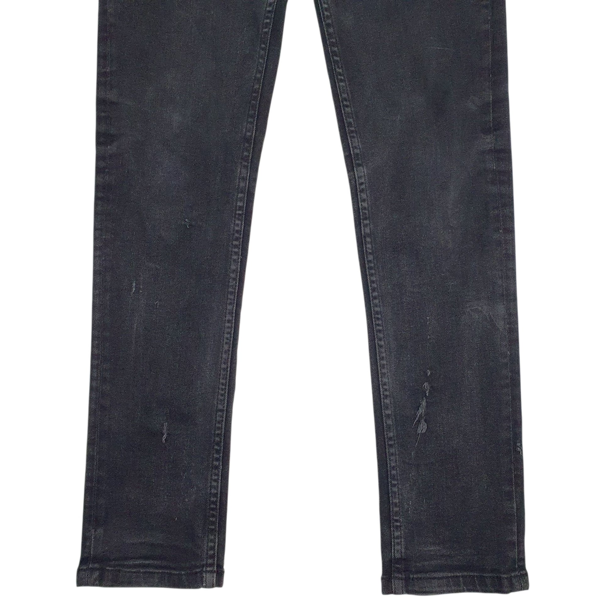 Mens Black Fire Trap Distressed  Jeans