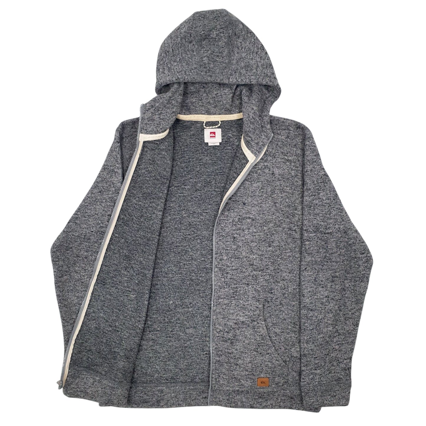 Mens Grey Quicksilver  Full Zip Jumper