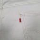 Mens White Levis 569  Shorts