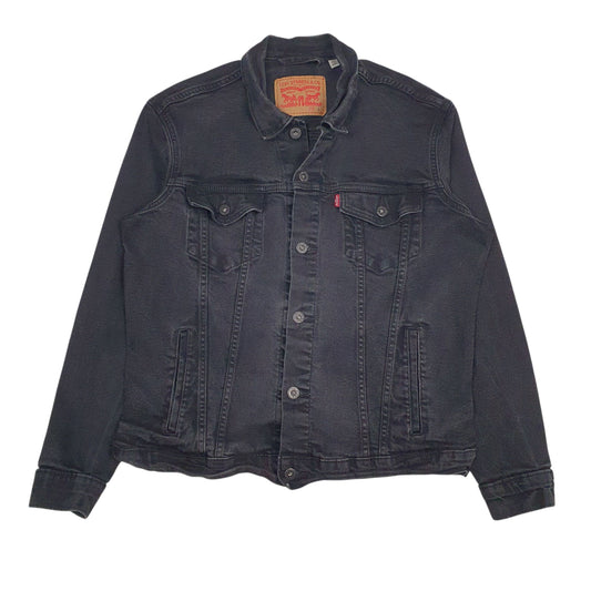 Mens Black Levis   Coat