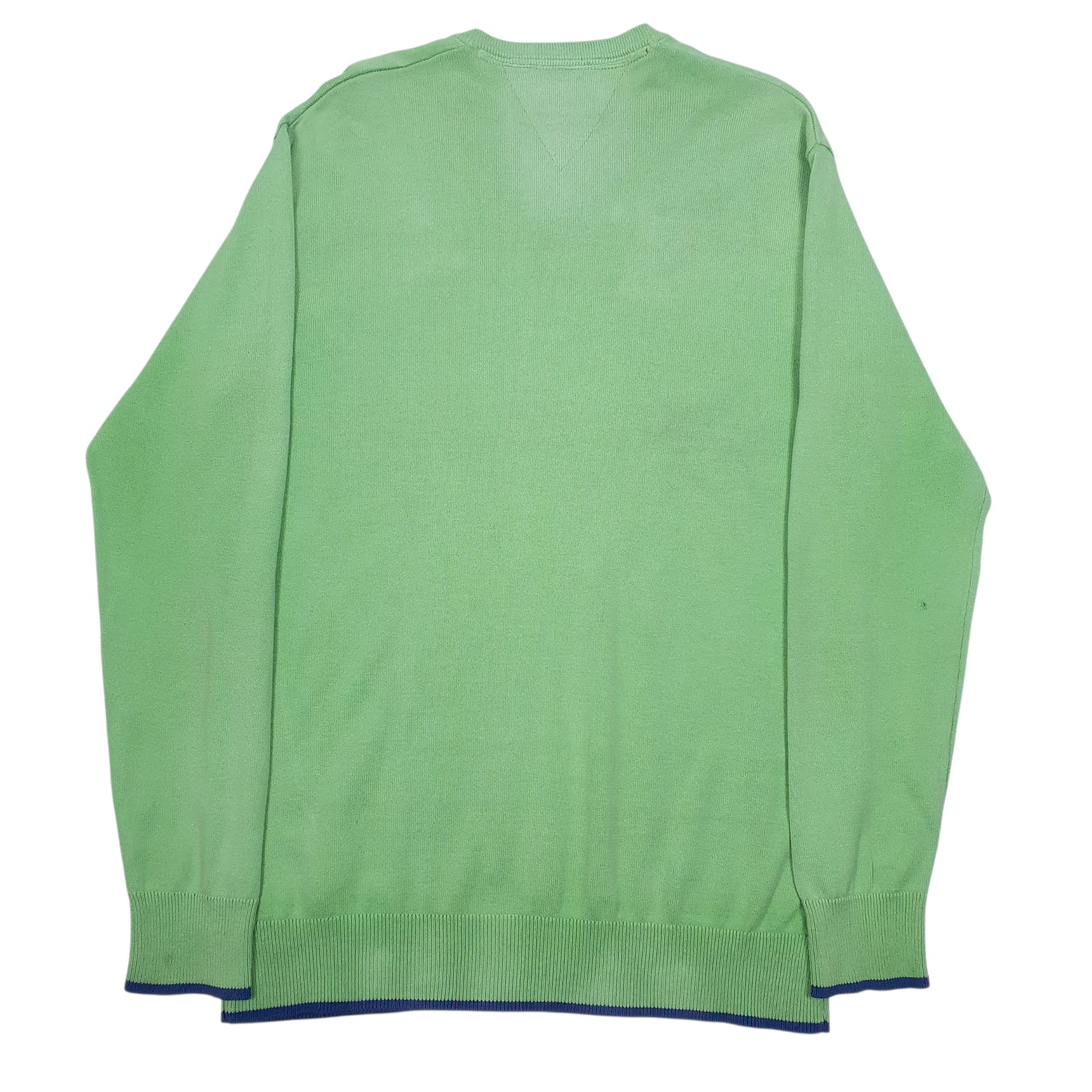 Womens Green Tommy Hilfiger  V Neck Jumper