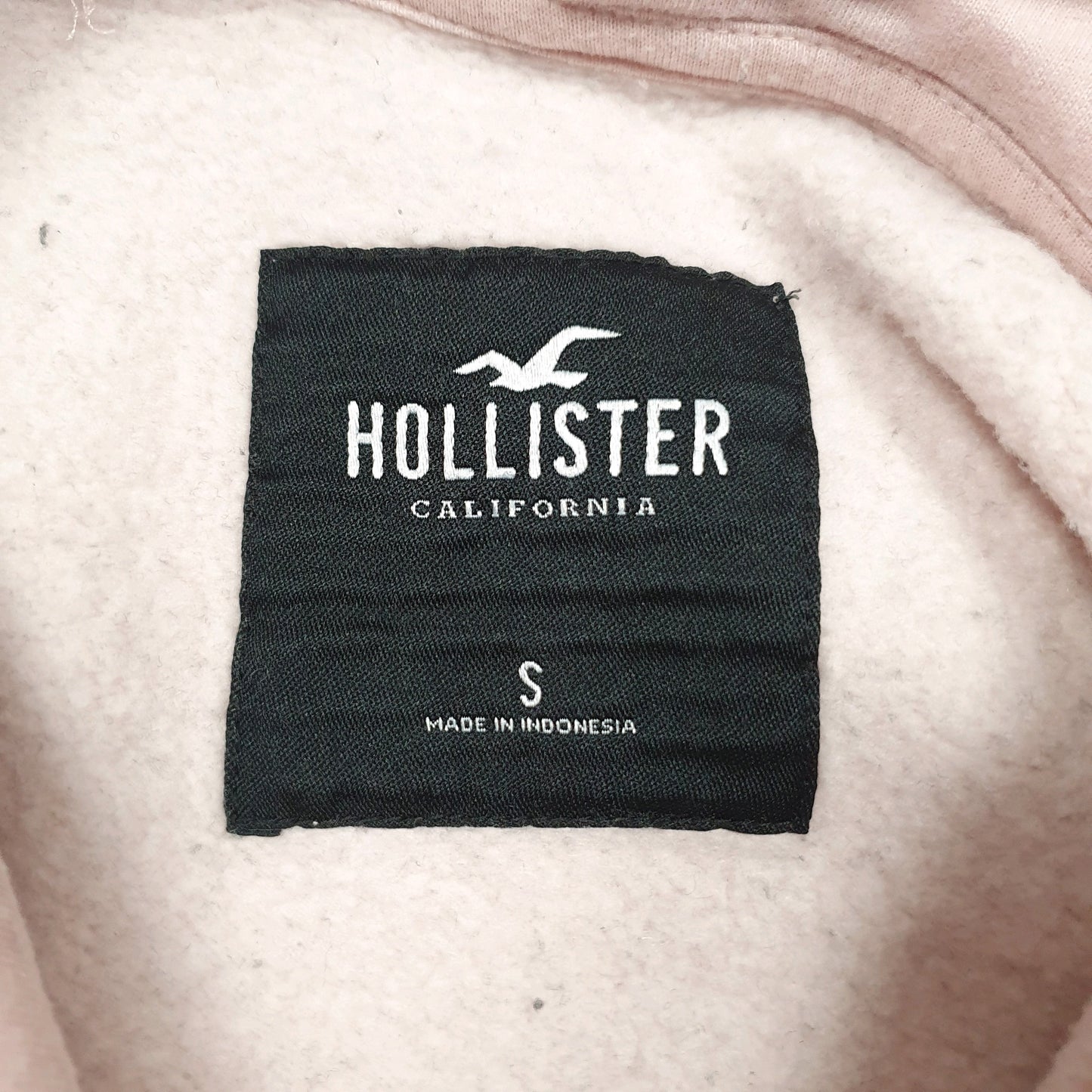 Womens Pink Hollister Spellout Hoodie Jumper