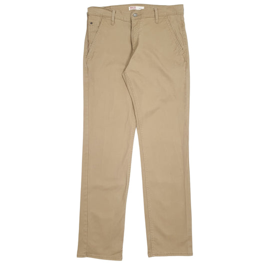 Mens Brown Levis Signature Athletic Chino Trousers