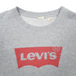 Mens Grey Levis Spellout Crewneck Jumper