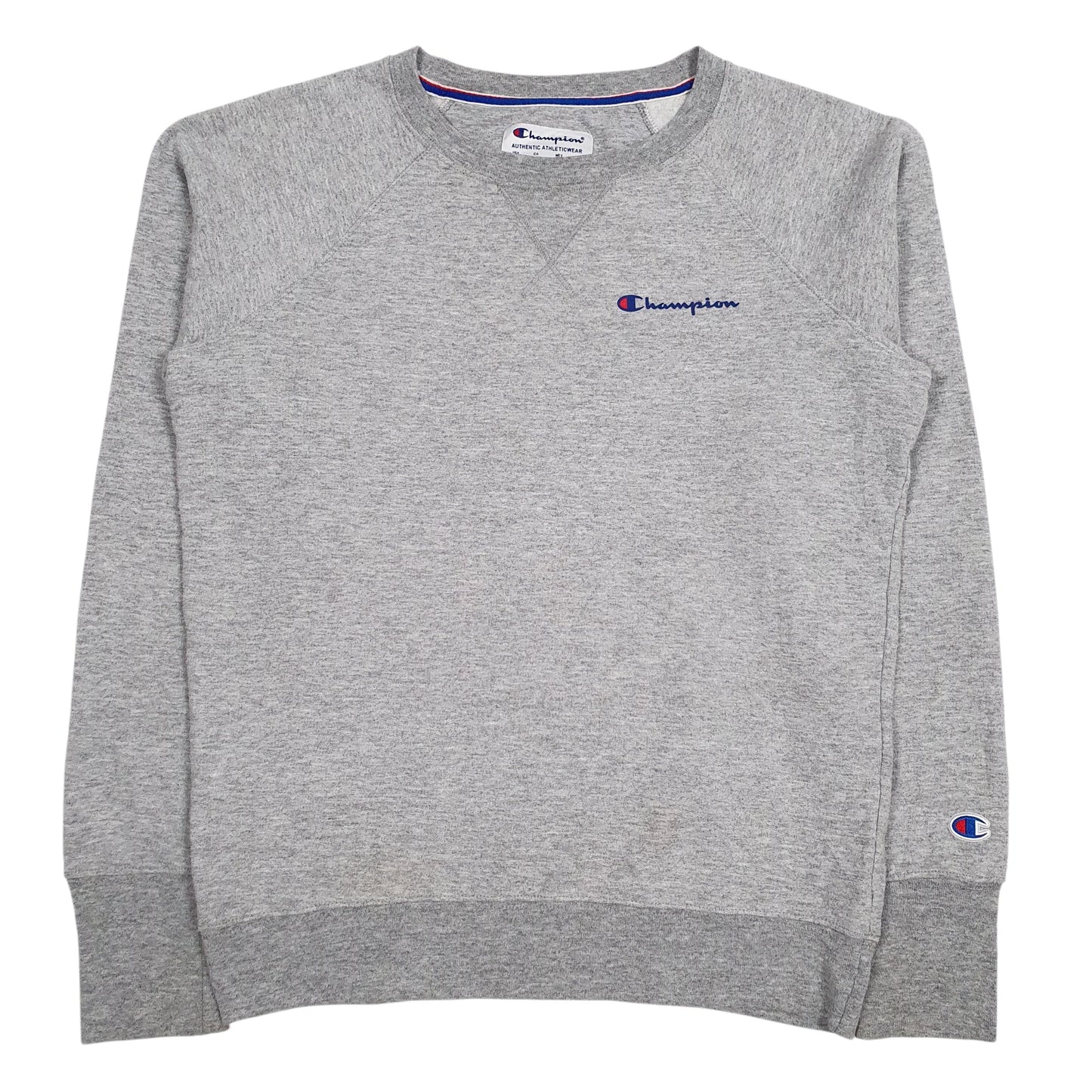 Mens Grey Champion  Crewneck Jumper