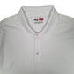 Mens White Fila Golf Hoodie Polo Shirt