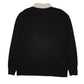 Mens Black Champion Rugby Shirt Crewneck Jumper