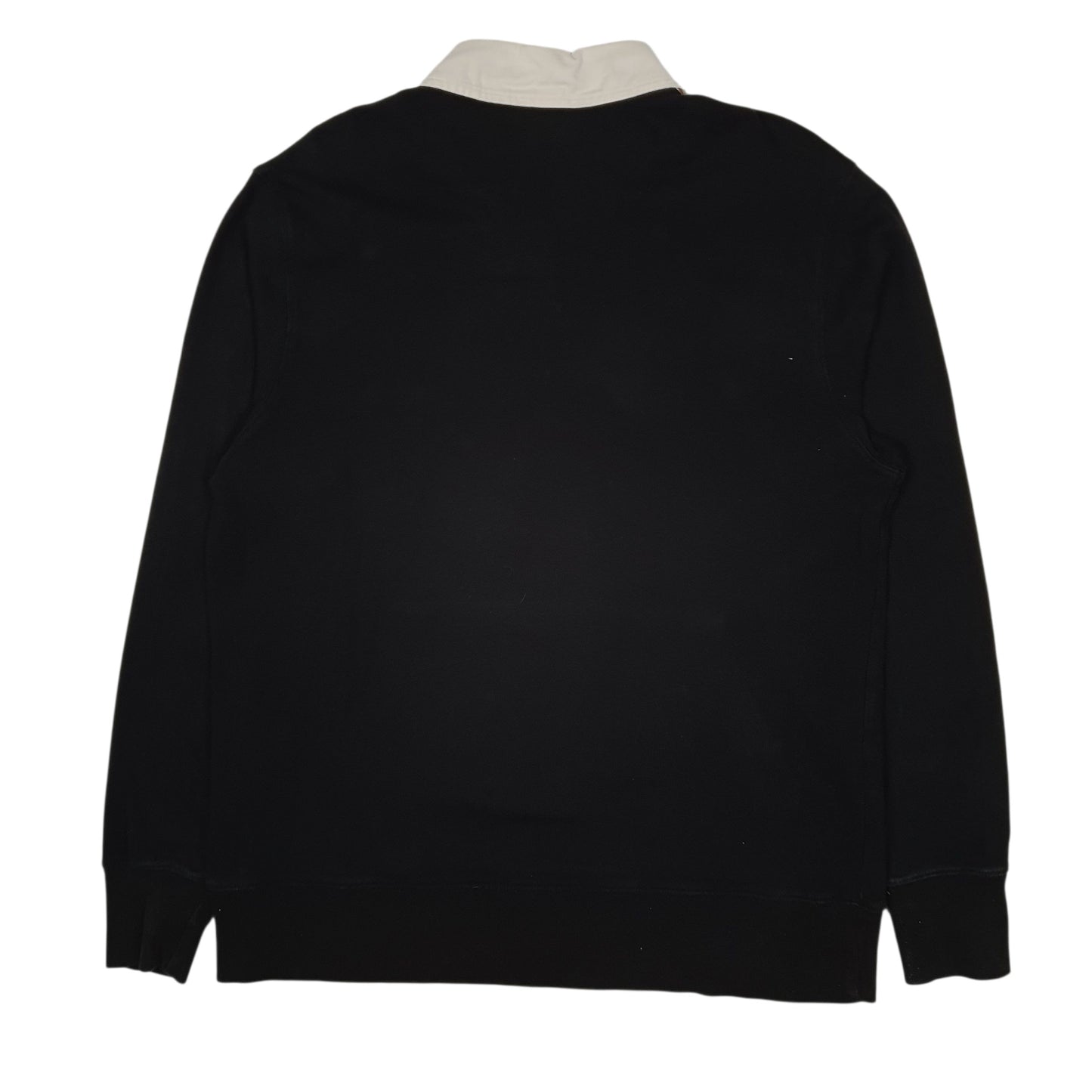 Mens Black Champion Rugby Shirt Crewneck Jumper