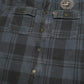 Mens Navy Levis Plaid Overshirt  Coat