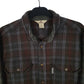 Mens Green Woolrich Thick Plaid  Shirt