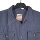 Mens Navy Wrangler Pearl Snap  Shirt