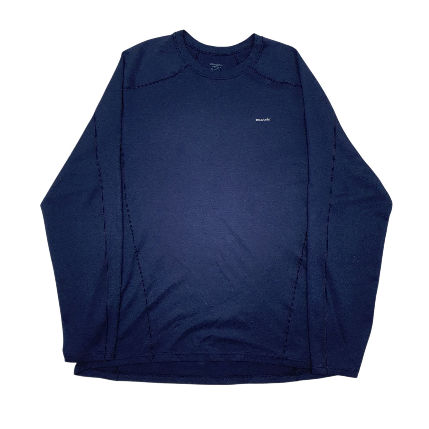 Mens Navy Patagonia Capilene Long Sleeve T Shirt