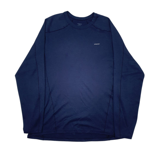Mens Navy Patagonia Capilene Long Sleeve T Shirt