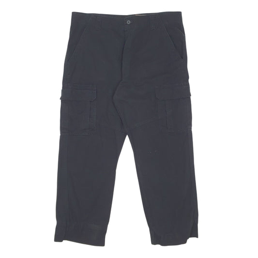 Mens Black Wrangler  Cargo Trousers