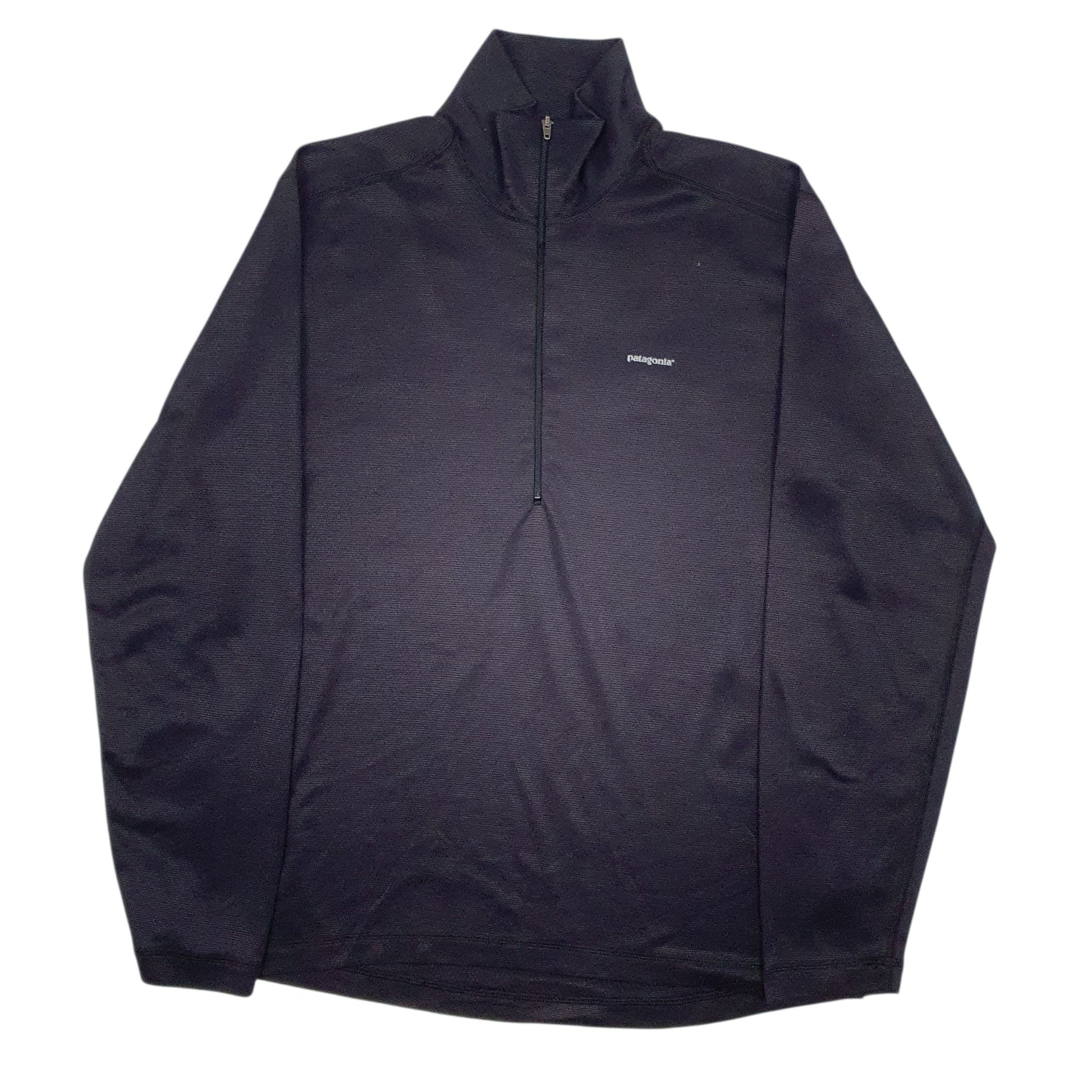 Womens Black Patagonia Capilene Quarter Zip Jumper