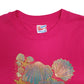 Mens Pink Hanes Single Stitch Vintage 90s  T Shirt
