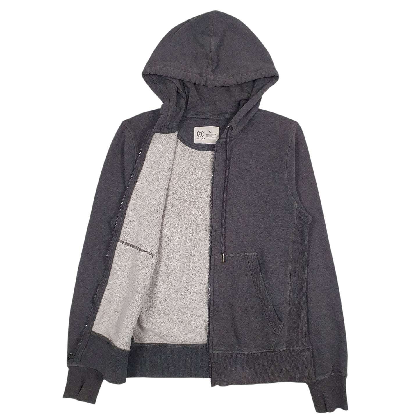 Mens Grey Champion  Hoodie Jumper