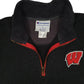 Mens Grey Champion Wisconsin Badgers Quarter Zip Jumper