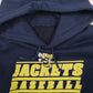 Mens Navy Unbranded Jackets Baseball Hoodie Jumper
