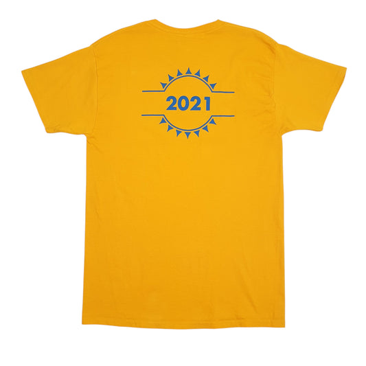 Mens Yellow Hanes   T Shirt
