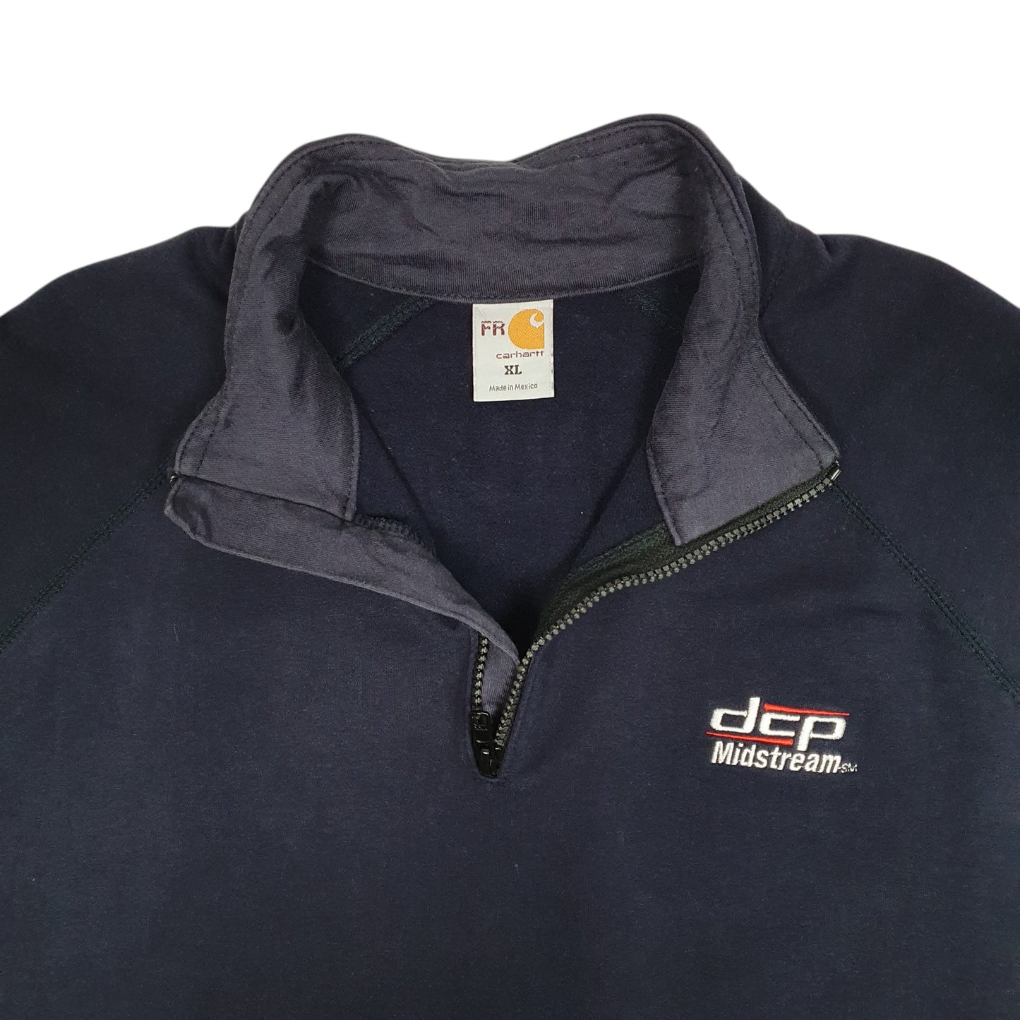 Mens Navy Carhartt FR Quarter Zip Jumper