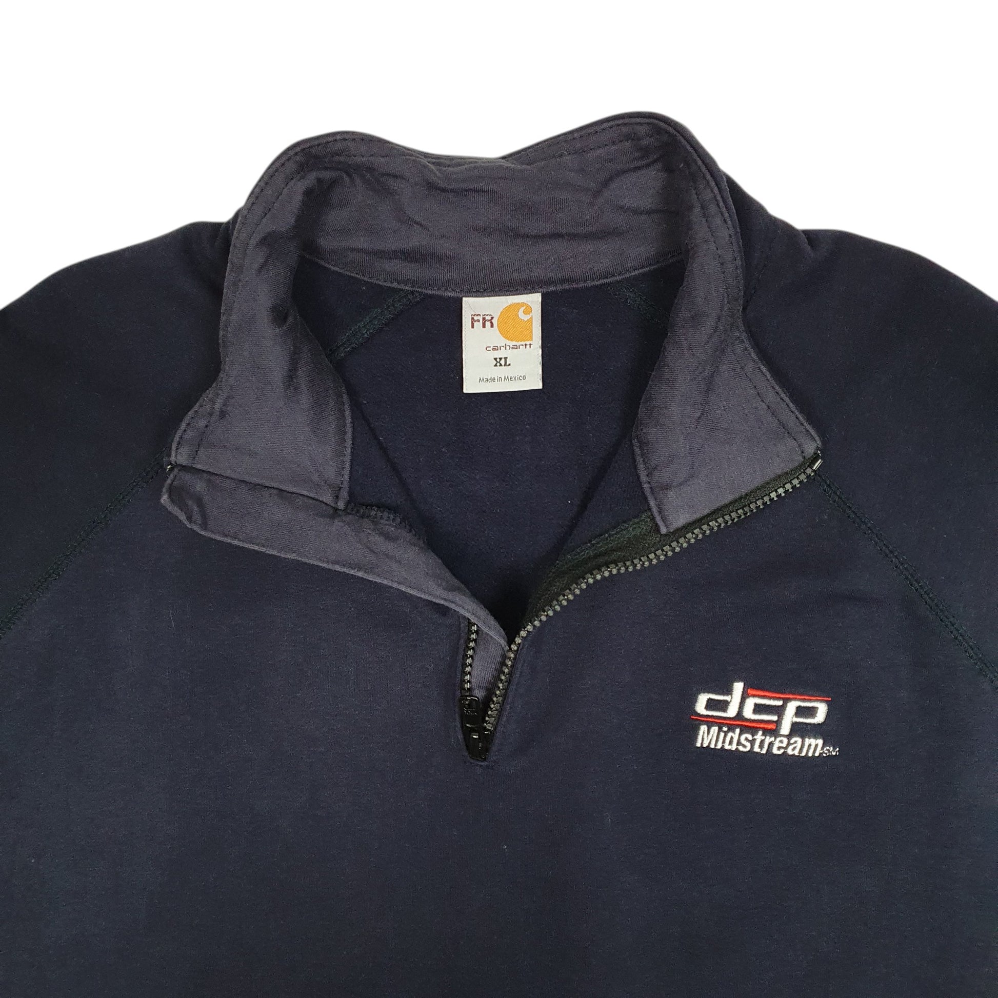 Mens Navy Carhartt FR Quarter Zip Jumper