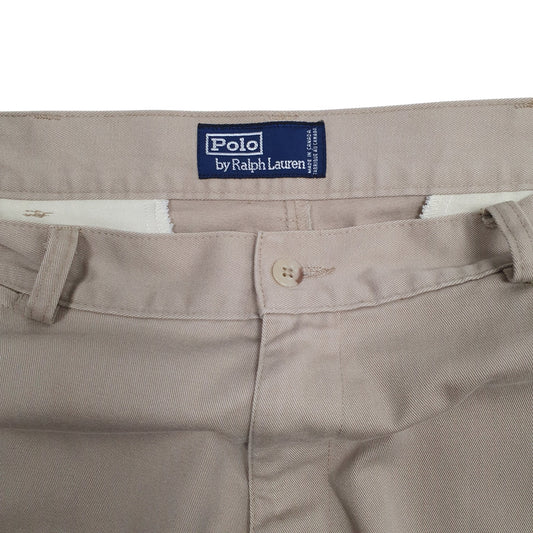 Mens Beige Polo Ralph Lauren Vintage 90s Made In Canada  Trousers
