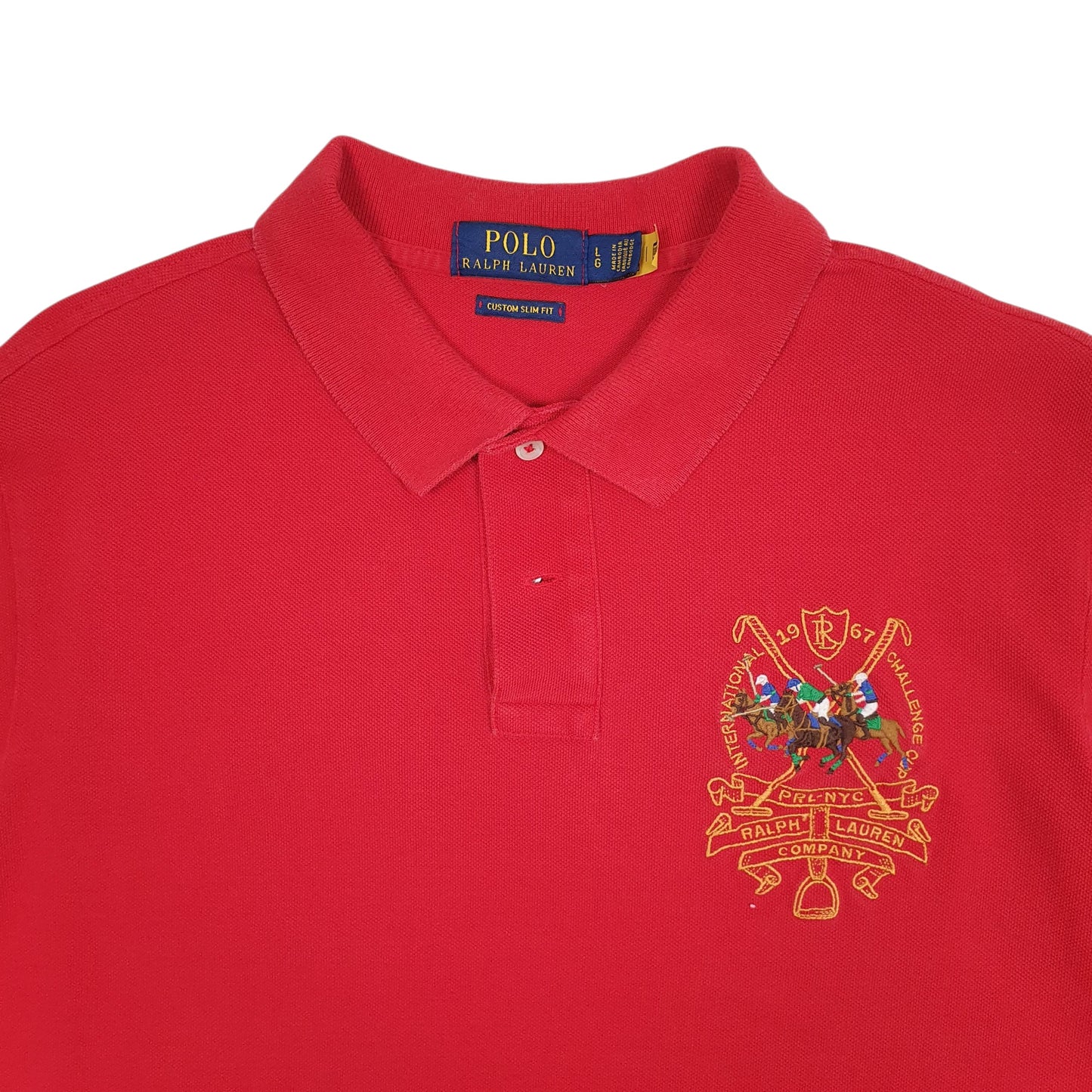 Mens Red Polo Ralph Lauren   Polo Shirt