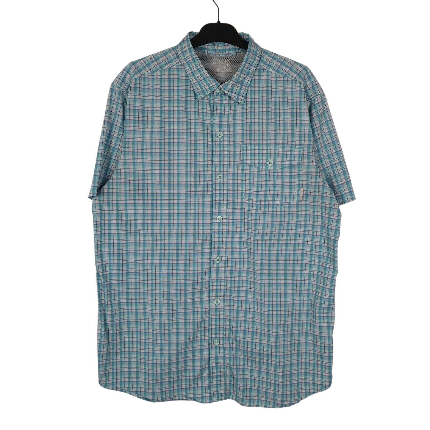 Mens Blue Columbia Sportswear Company  Short Sleeve Shirt