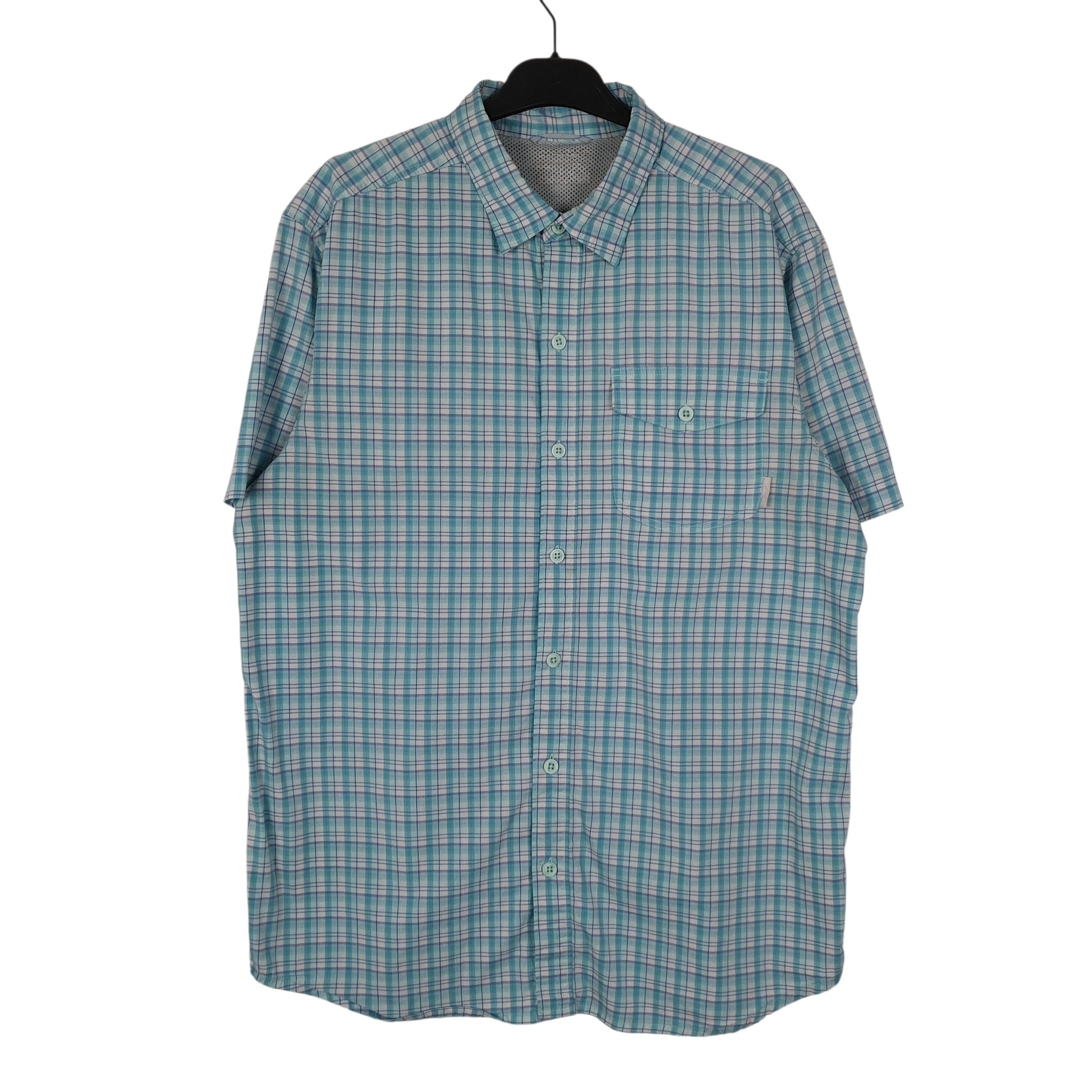 Mens Blue Columbia Sportswear Company  Short Sleeve Shirt