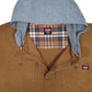Mens Brown Wrangler Chore Hoodie Lightweight  Coat