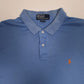 Mens Blue Polo Ralph Lauren Performance  Polo Shirt
