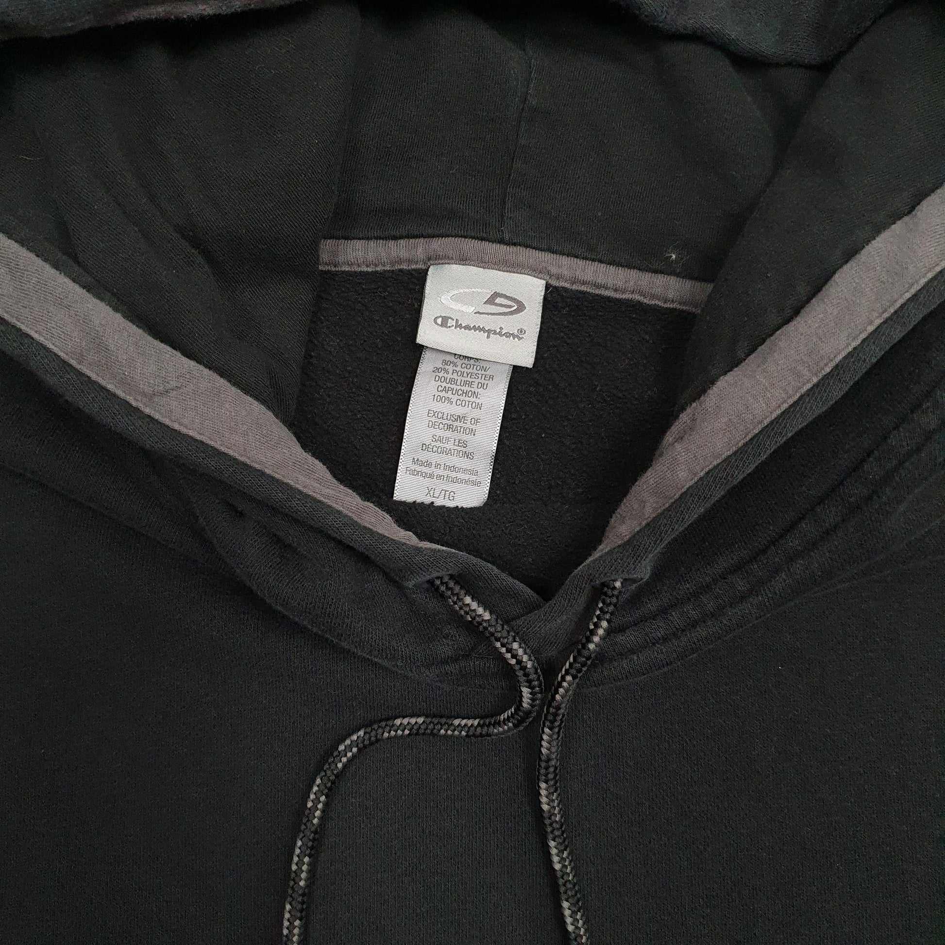 Mens Black Champion  Hoodie Jumper