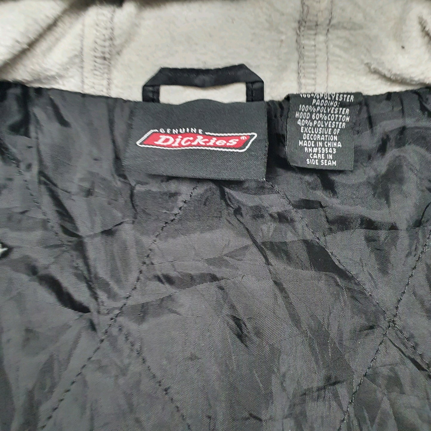 Mens Black Dickies   Coat