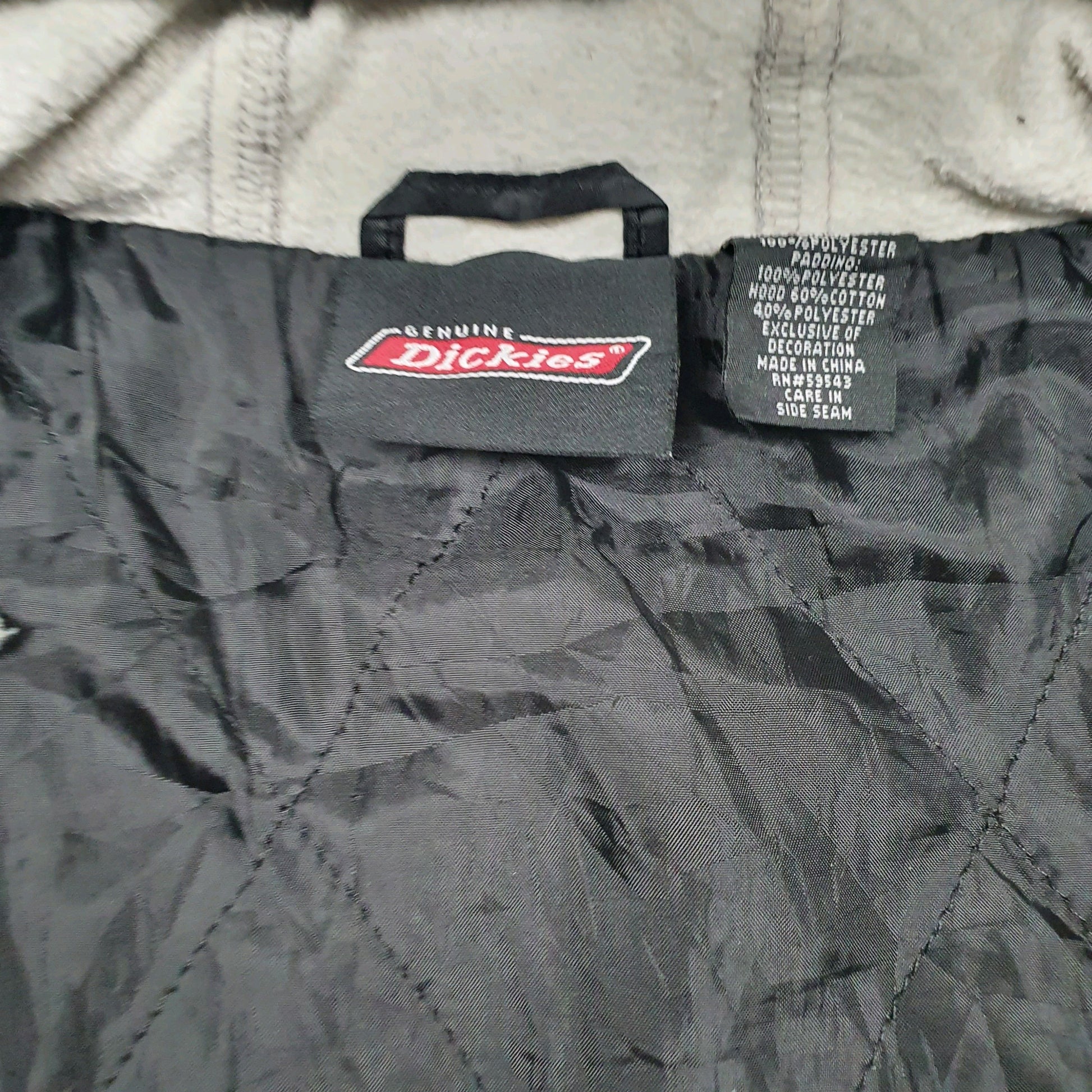 Mens Black Dickies   Coat
