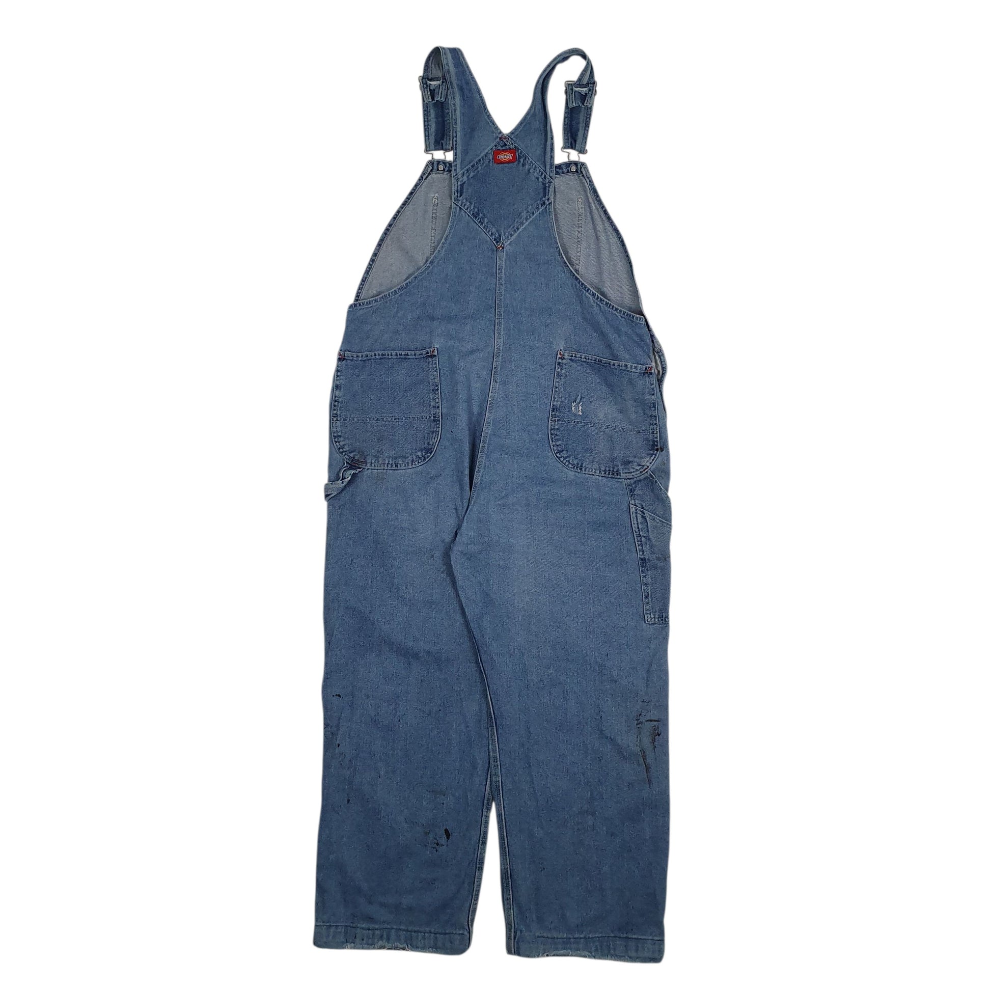 Mens Blue Dickies Vintage 00s Full Zip Trousers