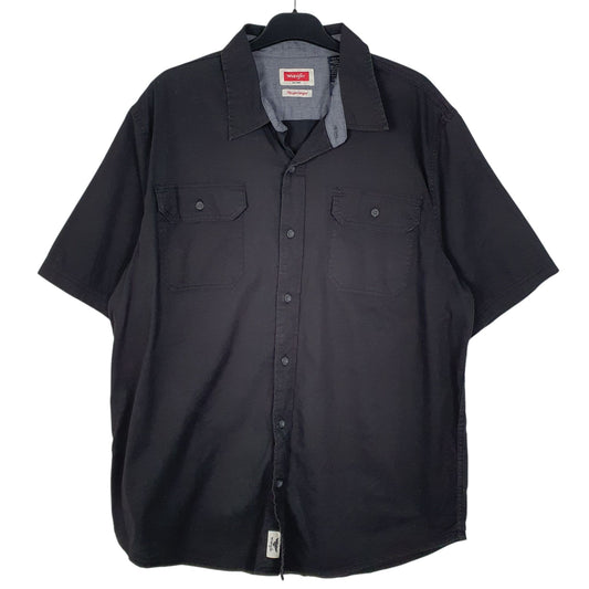Mens Black Wrangler  Short Sleeve Shirt