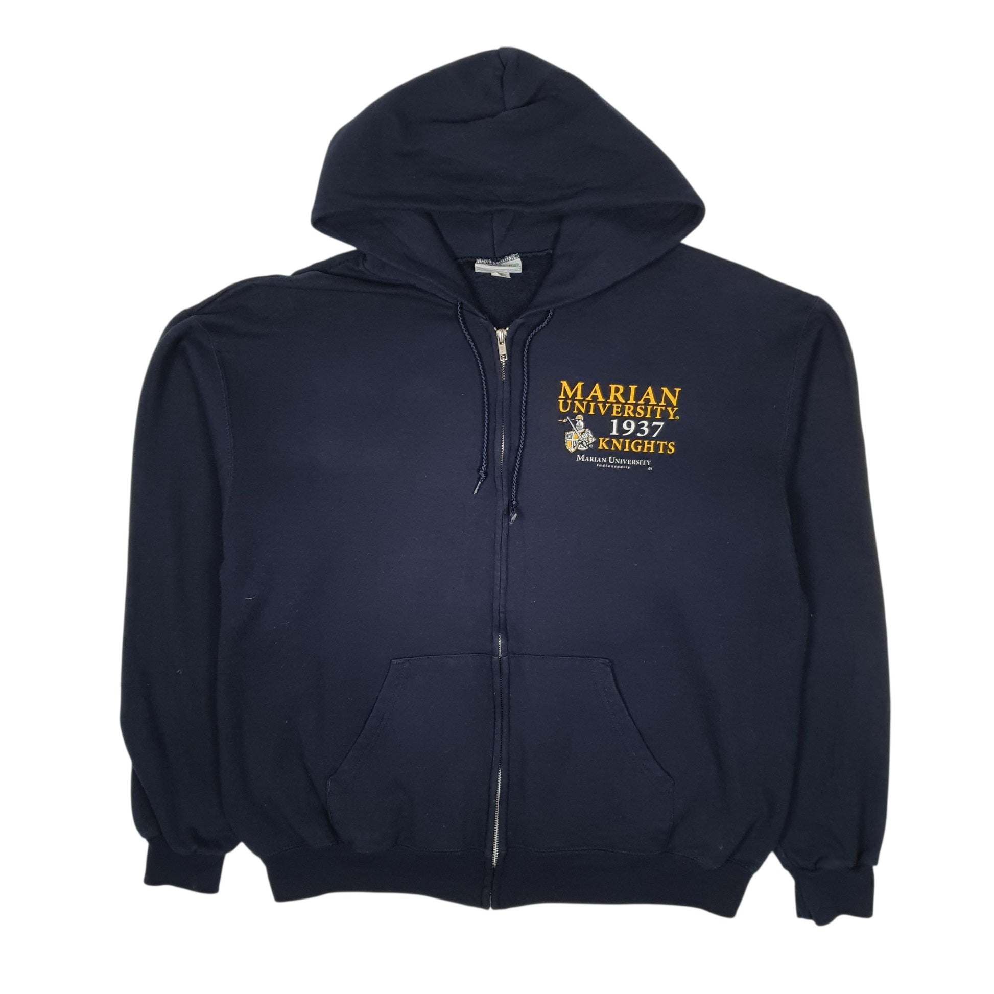 Mens Navy Champion Marian University Full Zip Jumper