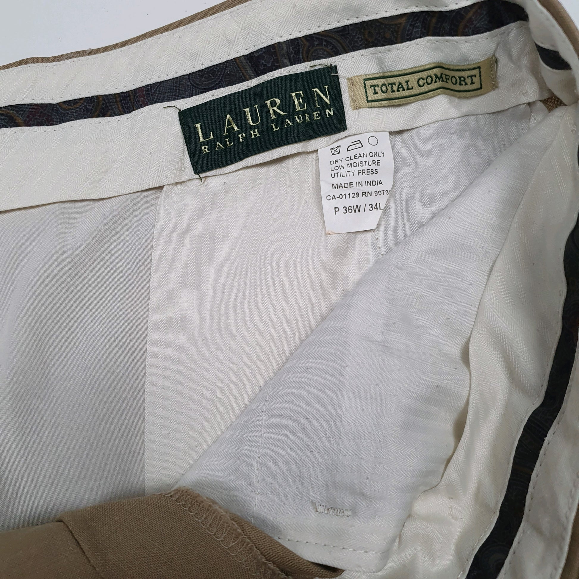 Mens Beige Ralph Lauren   Trousers