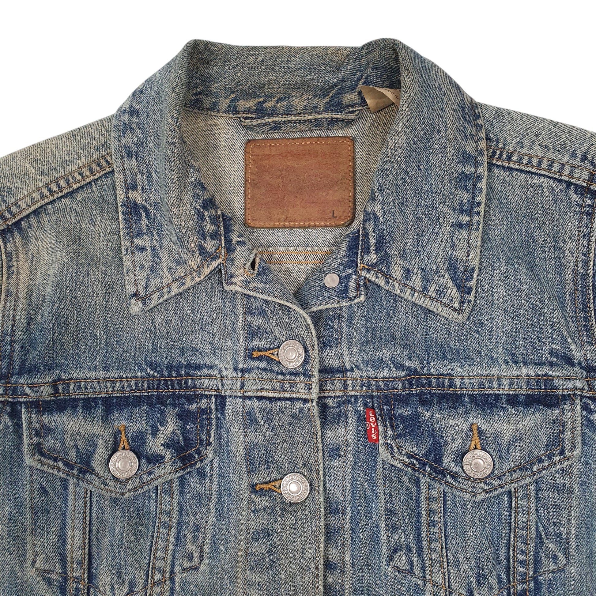 Womens Blue Levis Type 3 Trucker  Coat