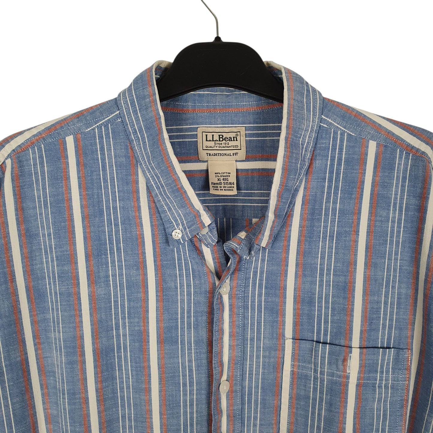 Mens Blue L.L.Bean   Shirt