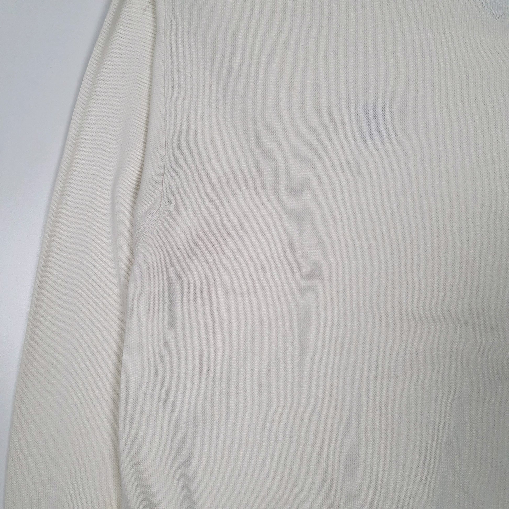 Mens White Tommy Hilfiger Vintage 00s Golf Crewneck Jumper