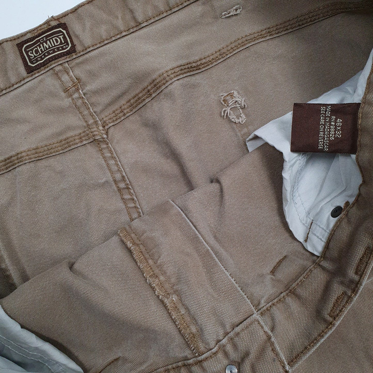 Mens Brown Schmidt Workwear  Trousers