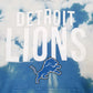 Mens Blue NFL Detroit Lions Tie Dyes Hoodie Jumper