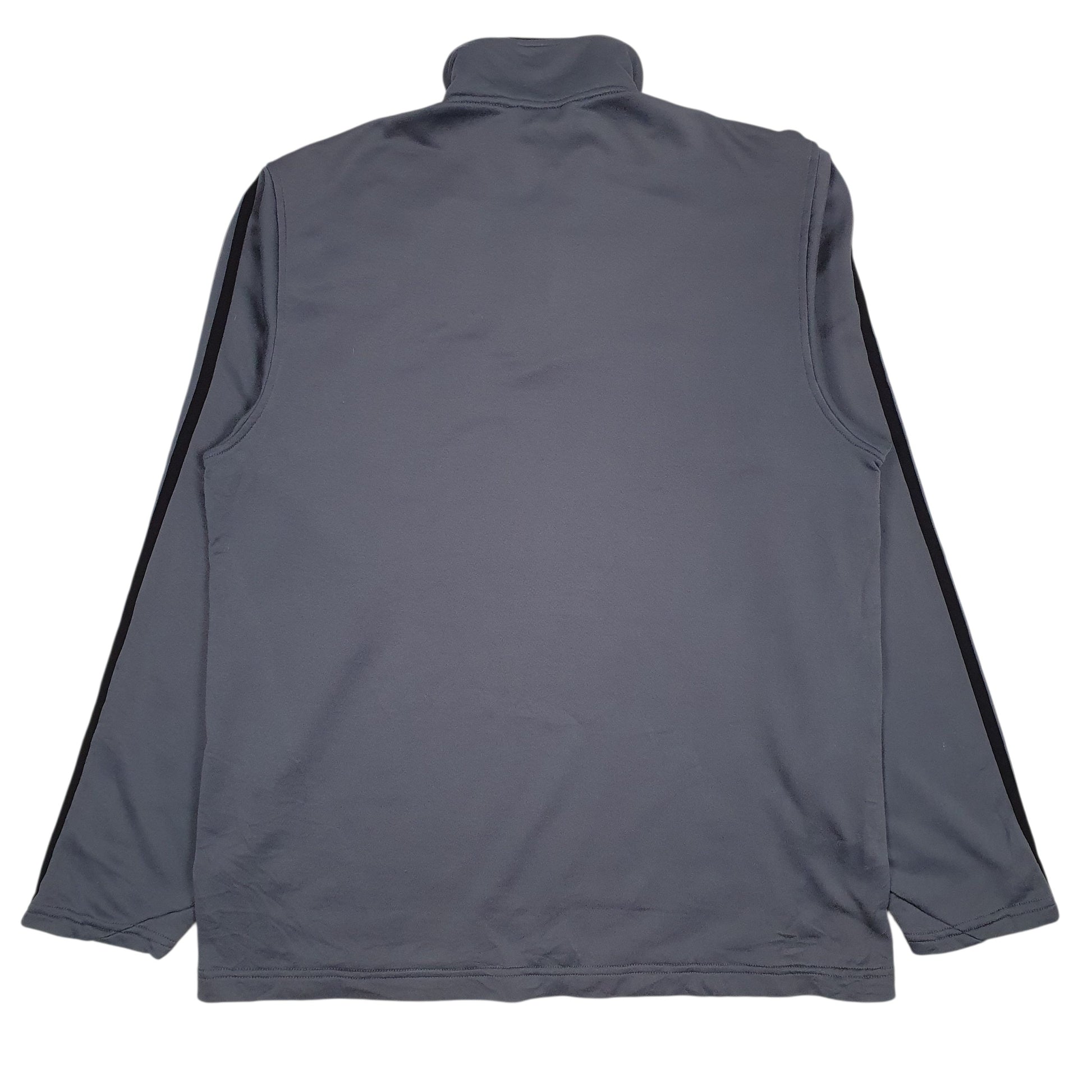 Mens Grey Adidas  Quarter Zip Jumper