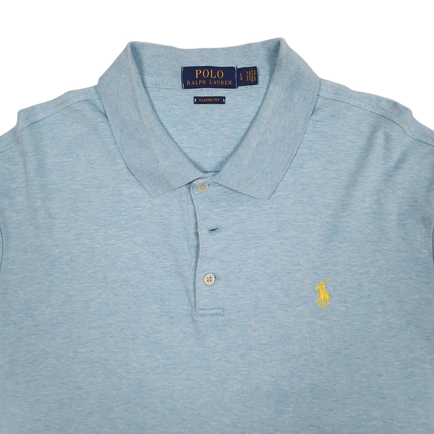 Mens Blue Polo Ralph Lauren Classic Fit  Polo Shirt