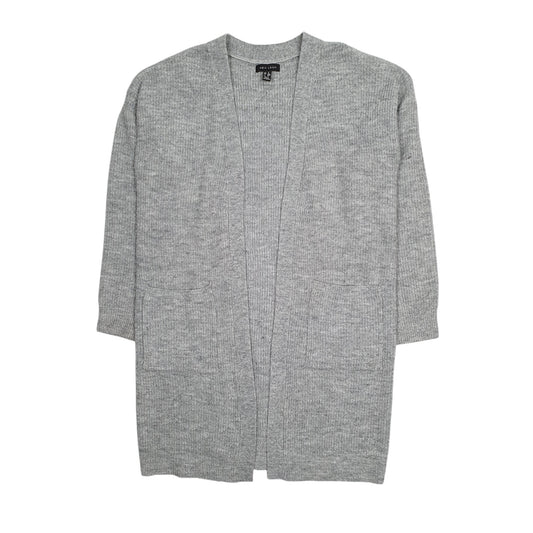 Womens Grey New Look Longline Trench Cardigan Jumper