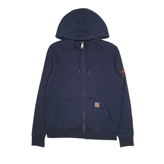 Womens Navy Carhartt Hoodie Full Zip Jumper