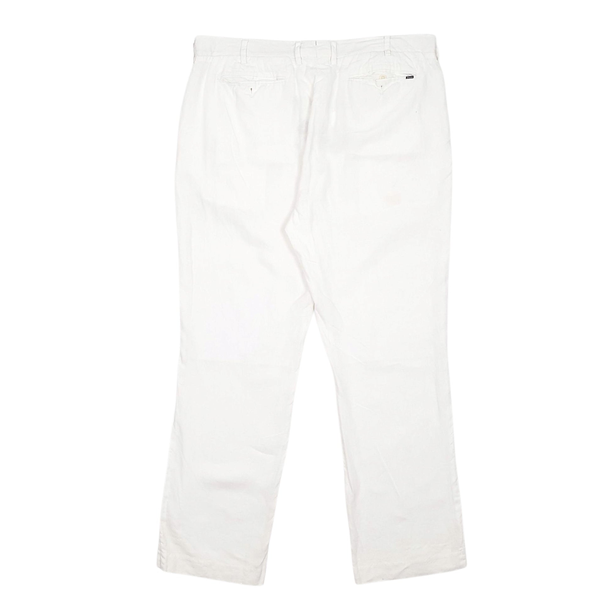 Mens White Polo Ralph Lauren   Trousers
